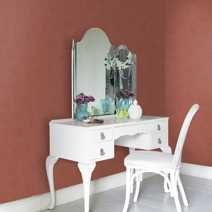 Venation Wallpaper - Rust - Ohpopsi - GHS50129W - Premier Wallcovering