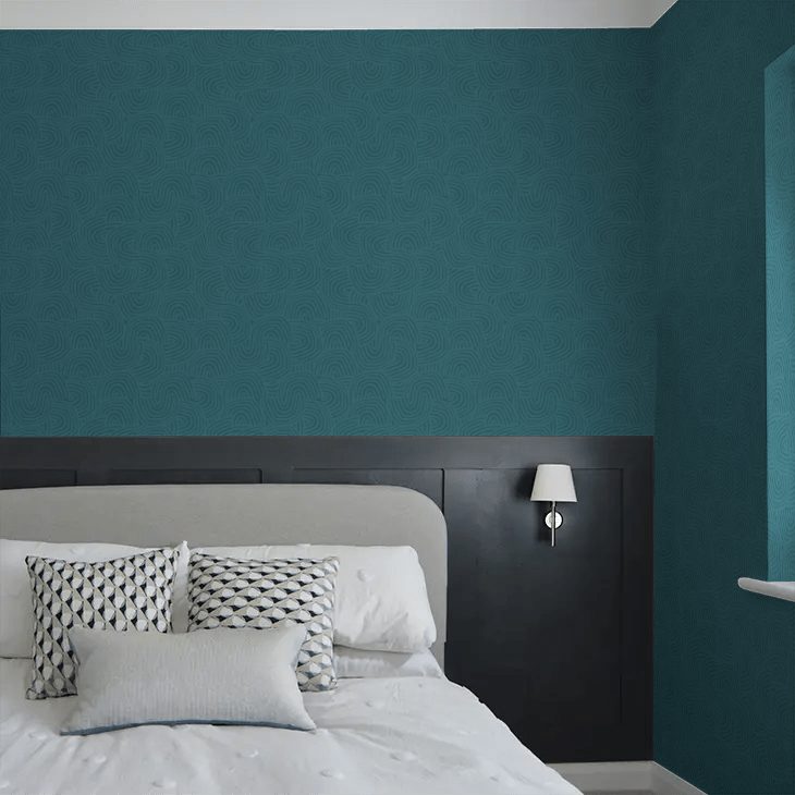 Venation Wallpaper - Teal - Ohpopsi - GHS50127W - Premier Wallcovering