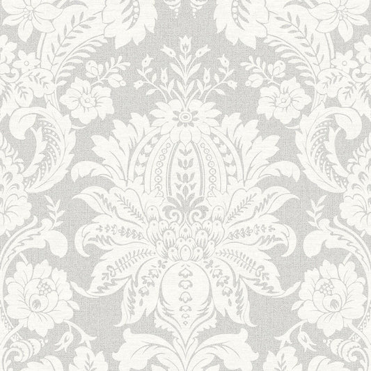 Venetian Damask Wallpaper - Grey - Superfresco Easy - 33 - 373 - Premier Wallcovering