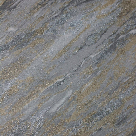 Venezia Marble Metallic Wallpaper - Dark Grey - Muriva - M66319 - Premier Wallcovering