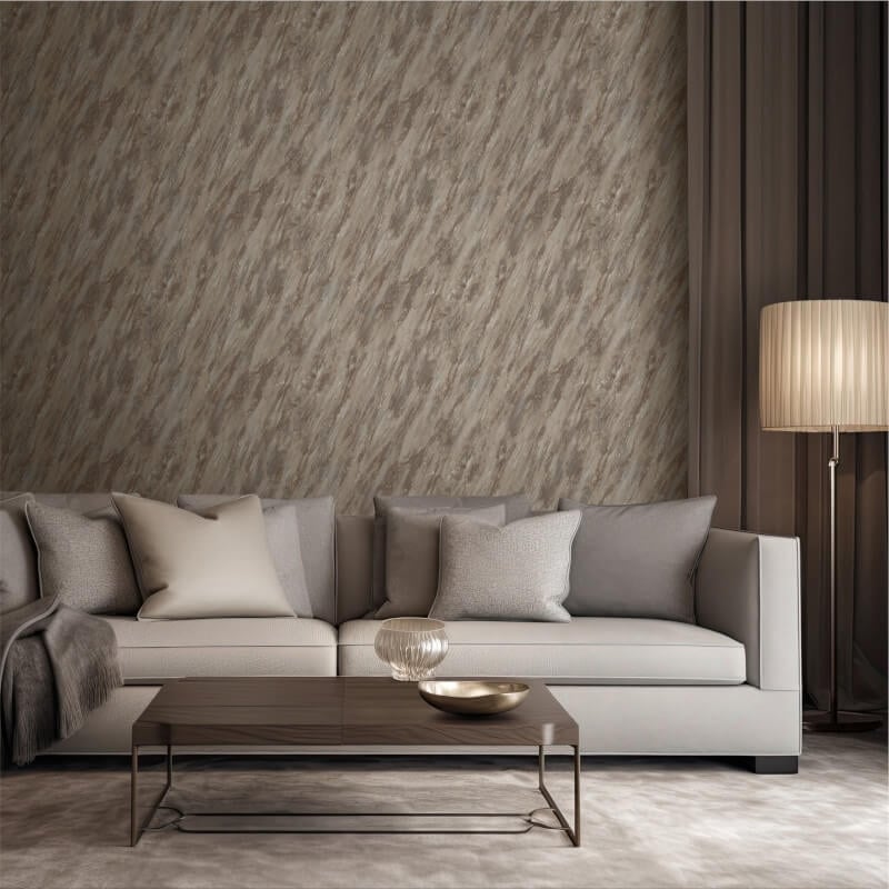 Venezia Marble Metallic Wallpaper - Taupe - Muriva - M66308 - Premier Wallcovering