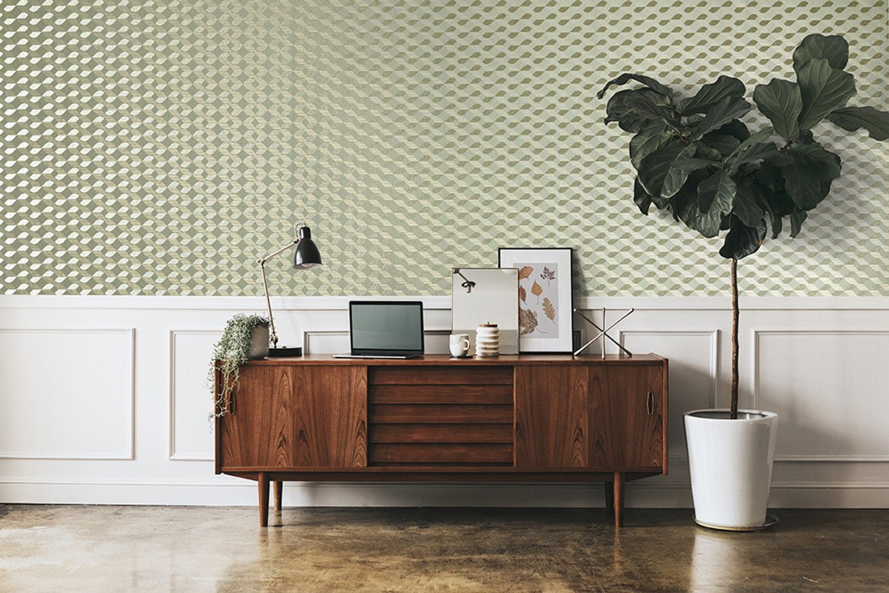 Venus Universe Wallpaper - Sage Green - Hohenberger - 81215 - Premier Wallcovering