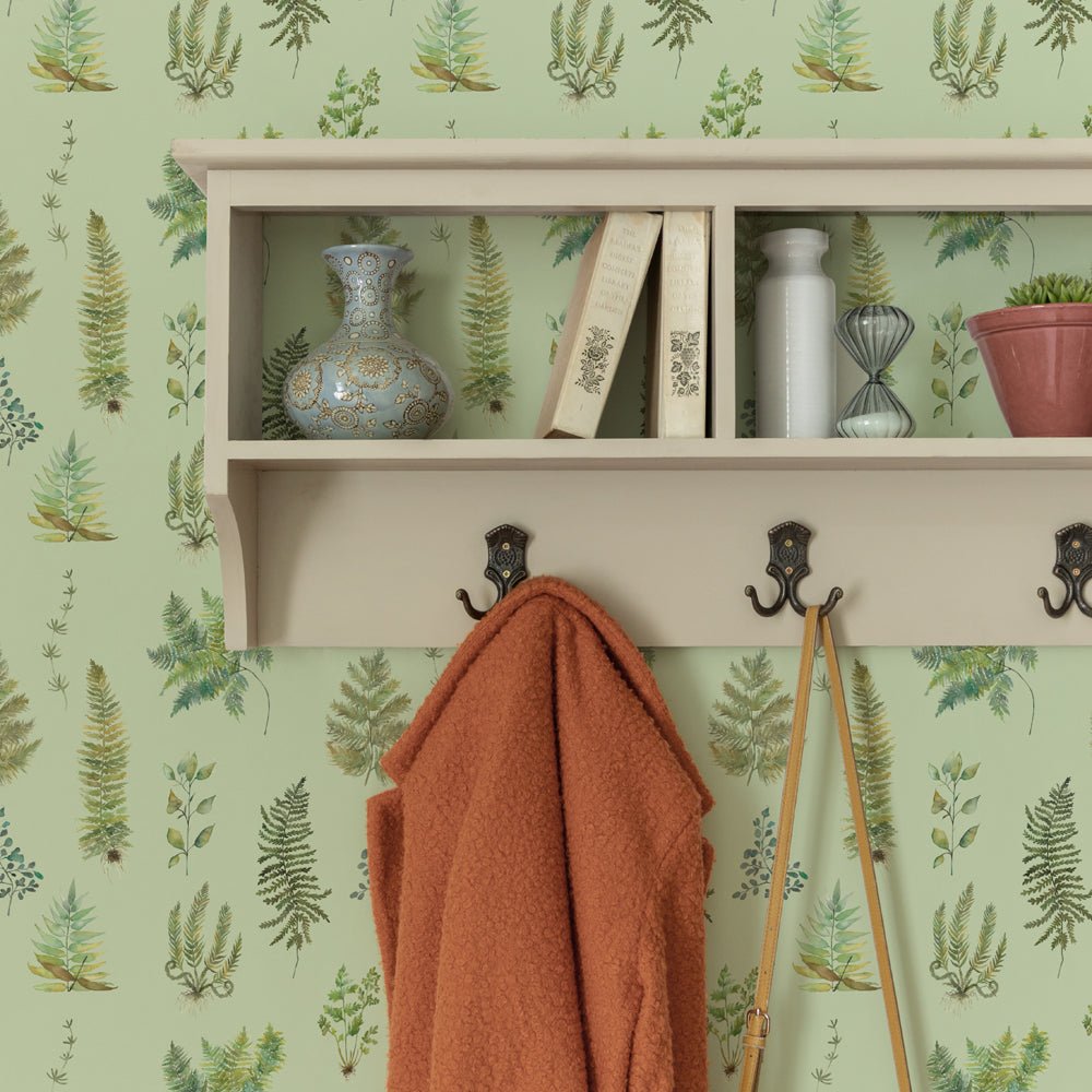 Verbena Wallpaper - Sage - Voyage Maison - VERBENA/WPO/SAG - Premier Wallcovering