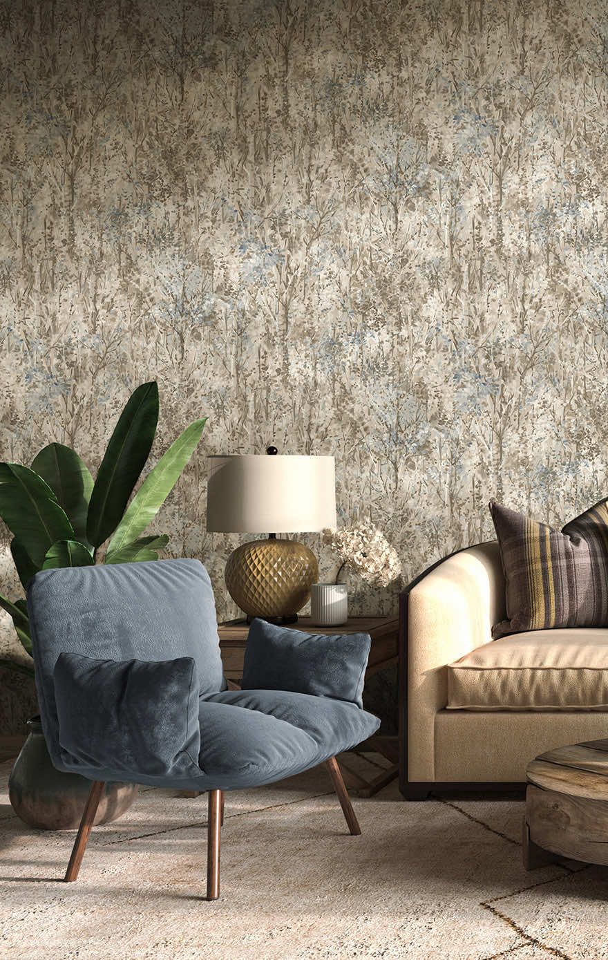 Verdant Wallpaper - Blue - Holden Décor - 36363 - Premier Wallcovering