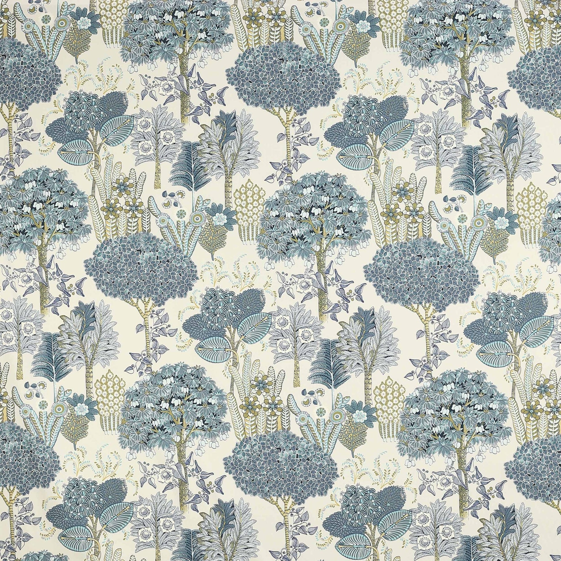 Verdrel Fabric - Indigo - Manuel Canovas - M4048-01 - Premier Wallcovering