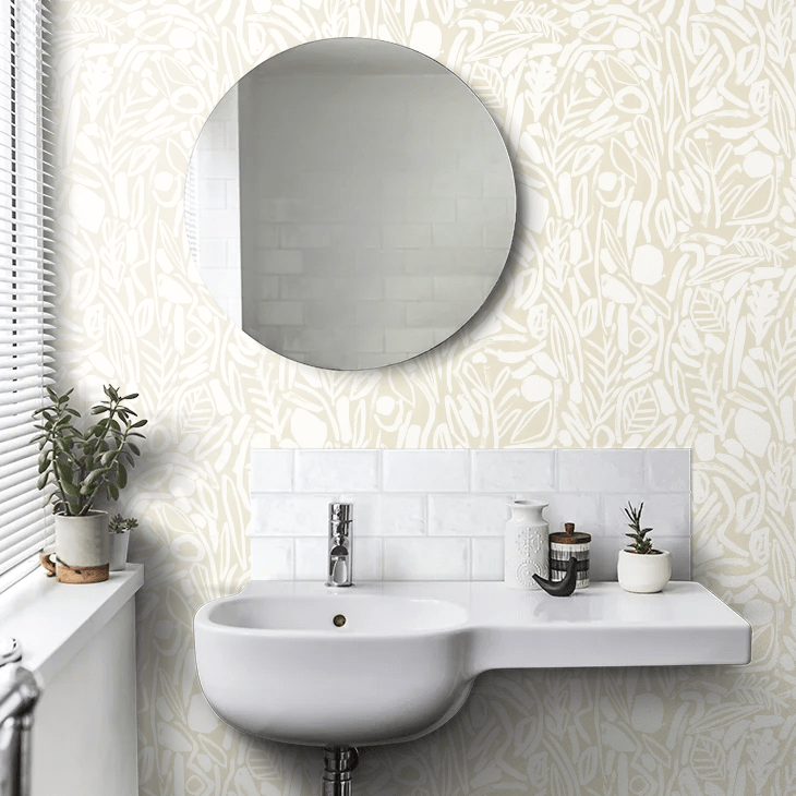 Verdure Wallpaper - Linen - Ohpopsi - GHS50141W - Premier Wallcovering