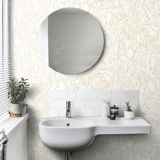 Verdure Wallpaper - Linen - Ohpopsi - GHS50141W - Premier Wallcovering