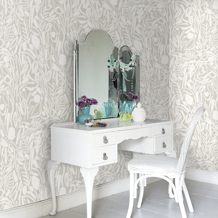 Verdure Wallpaper - Stone - Ohpopsi - GHS50142W - Premier Wallcovering