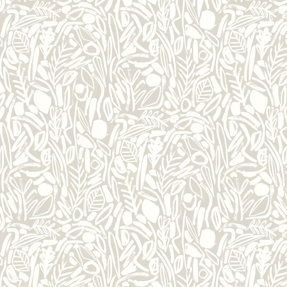 Verdure Wallpaper - Stone - Ohpopsi - GHS50142W - Premier Wallcovering
