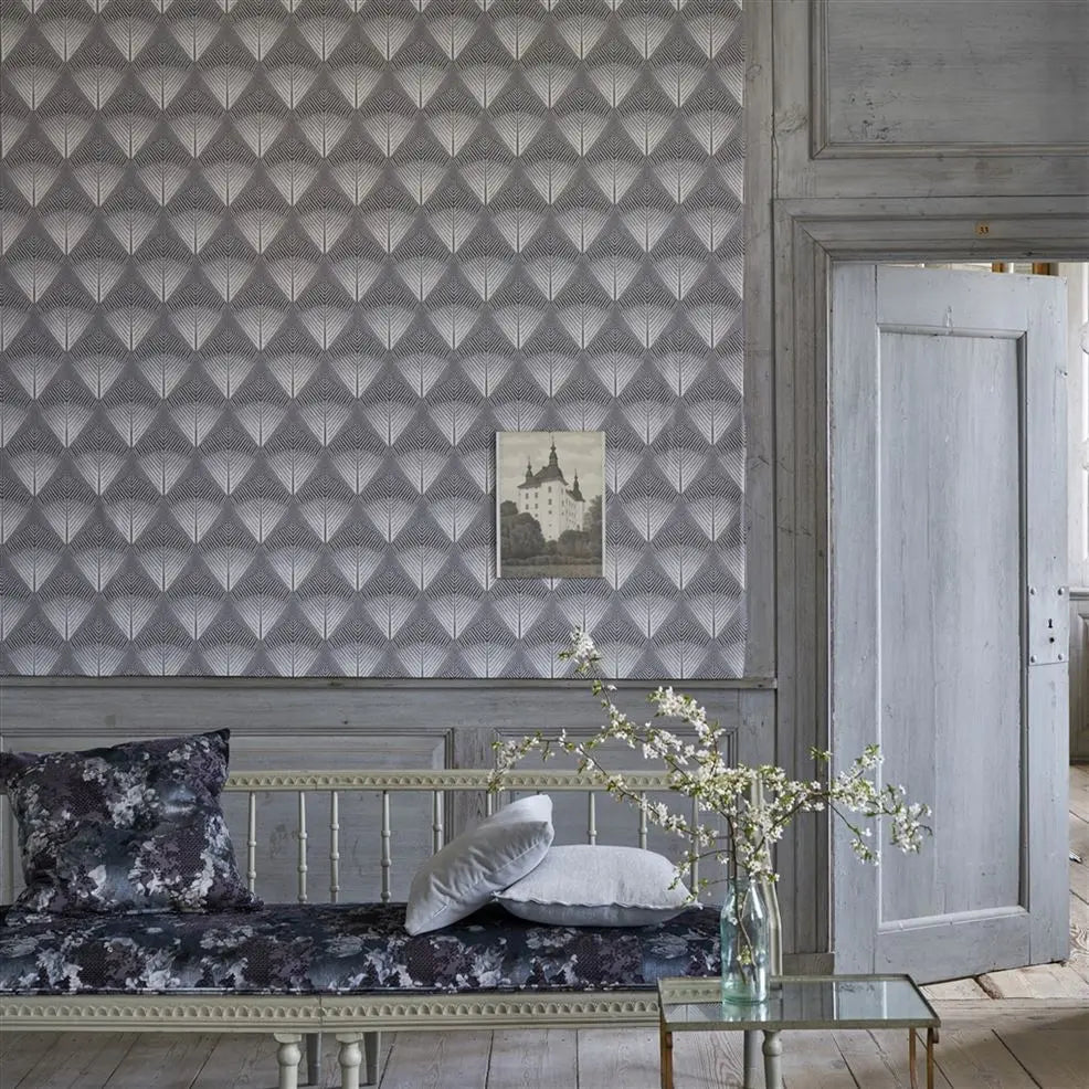 Veren Wallpaper - Graphite - Designers Guild - PDG1032/02 - Premier Wallcovering