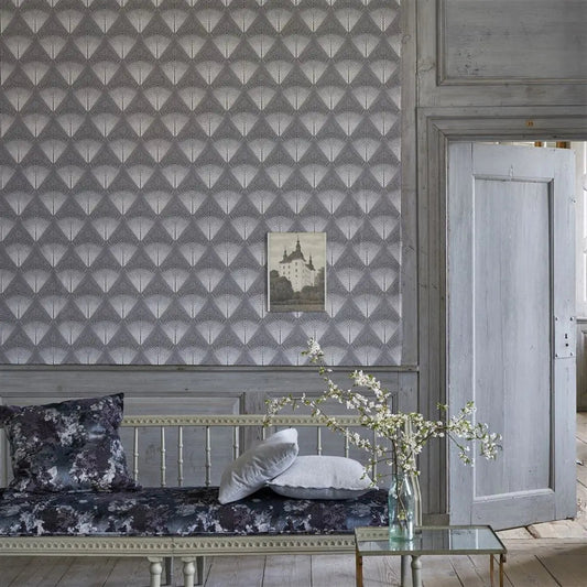 Veren Wallpaper - Graphite - Designers Guild - PDG1032/02 - Premier Wallcovering