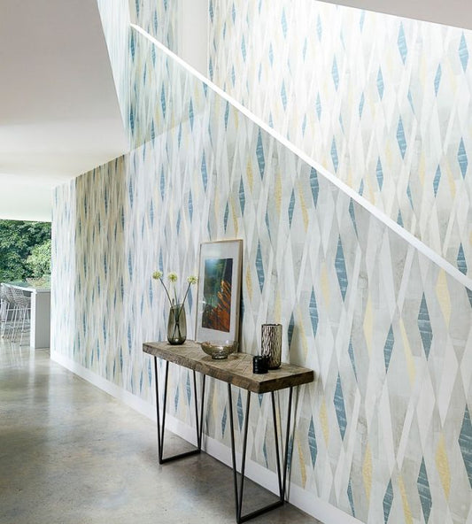 Vertices Wallpaper - Blush/Clay - HGEO111701 - Harlequin - Premier Wallcovering