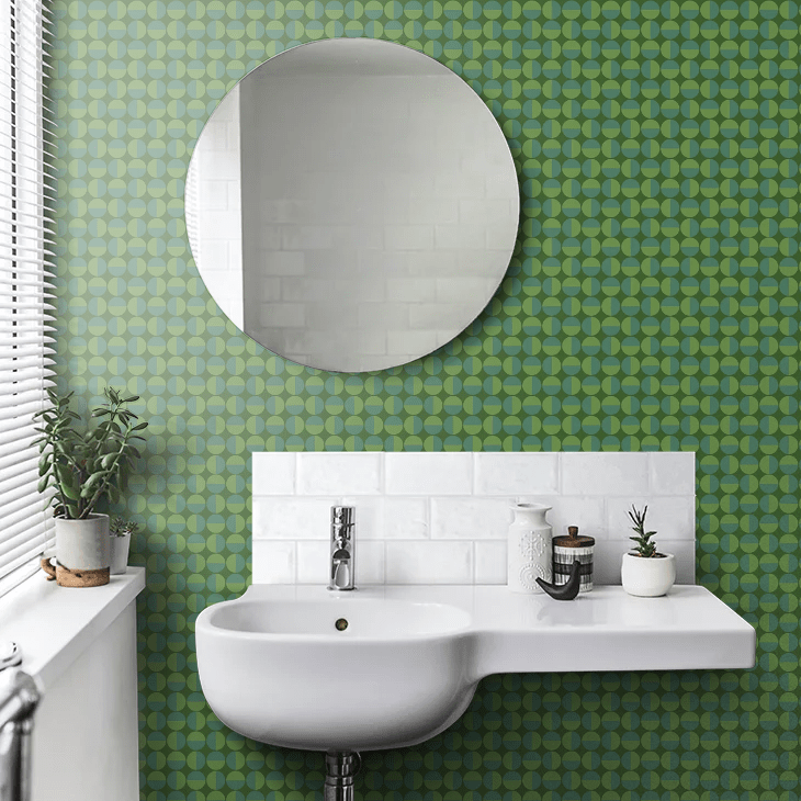 Vertigo Wallpaper - Green - Boråstapeter - 1777 - Premier Wallcovering