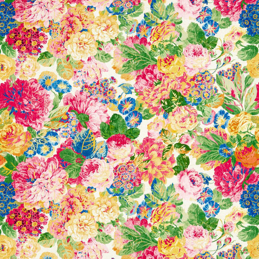 Very Rose And Peony Wallpaper - Multi - DOSW217026 - Sanderson - Premier Wallcovering
