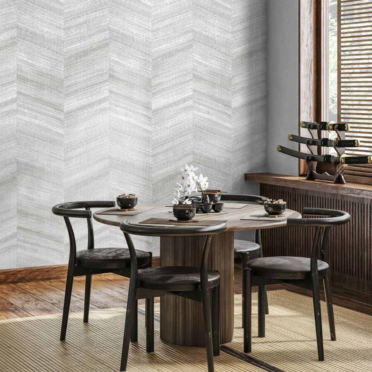 Vetro Salt Allspice Wallpaper - Silver - Hohenberger - 81325 - Premier Wallcovering