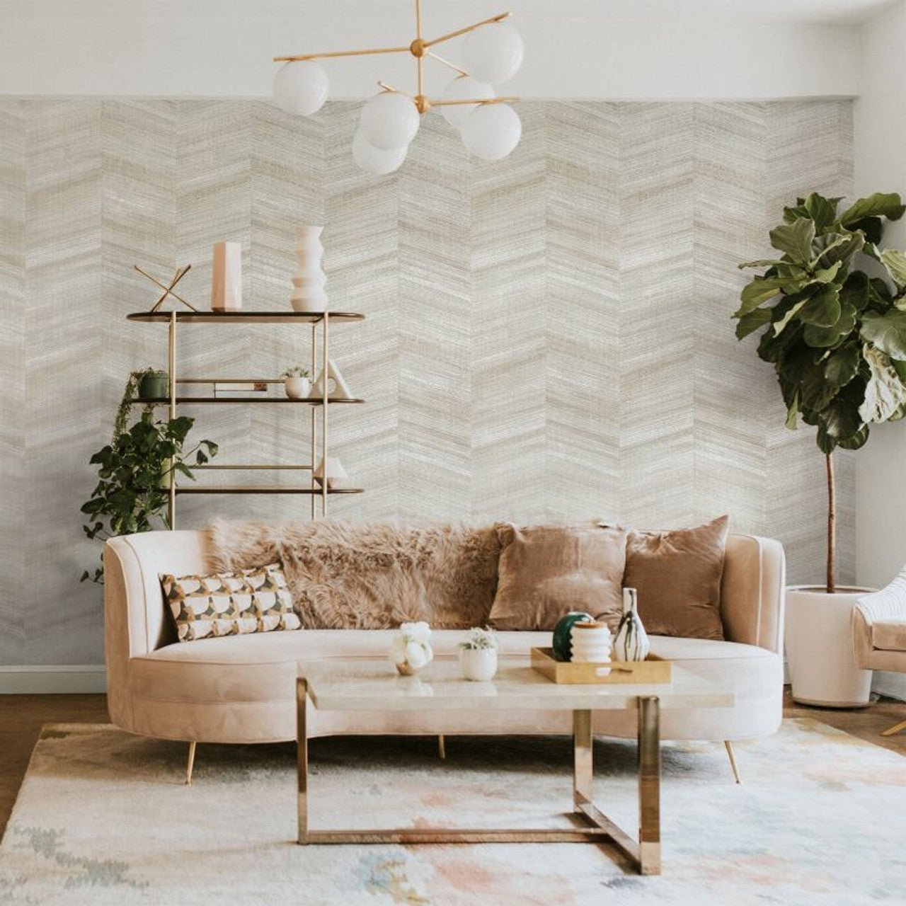 Vetro Salt Allspice Wallpaper - Beige - Hohenberger - 81329 - Premier Wallcovering