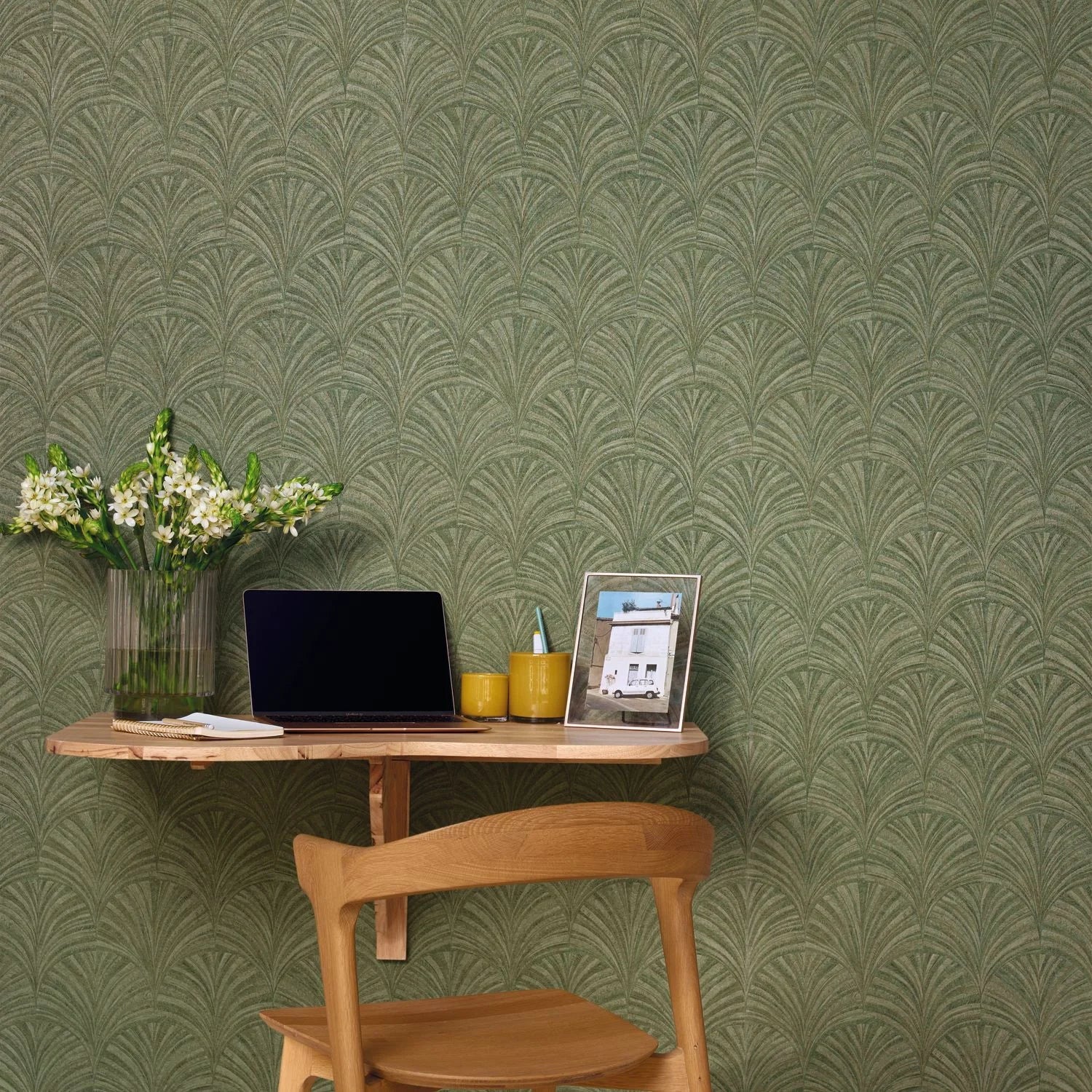 Vibration Wallpaper - Avocat - Caselio - 107037774 - Premier Wallcovering