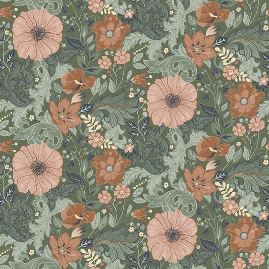 Victor Wallpaper - Green - Midbec - 13113 - Premier Wallcovering