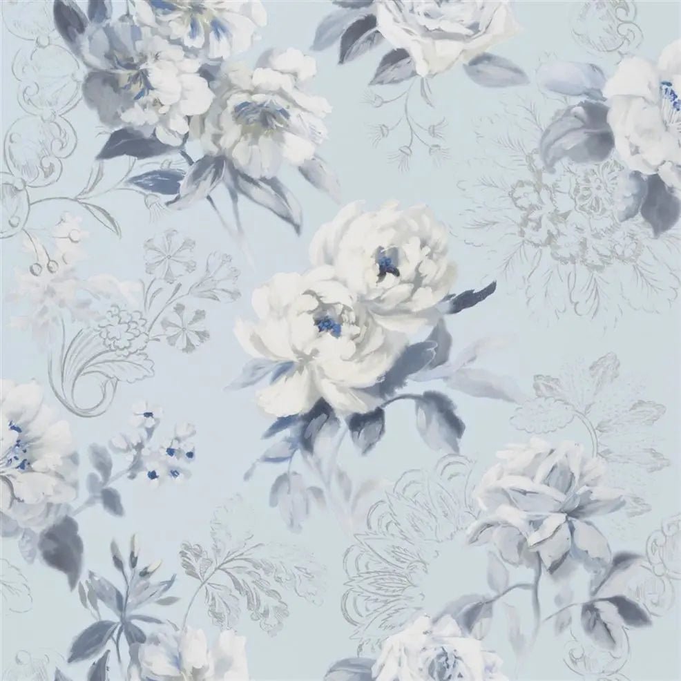 Victorine Wallpaper - Cornflower - Designers Guild - PDG1051/03 - Premier Wallcovering