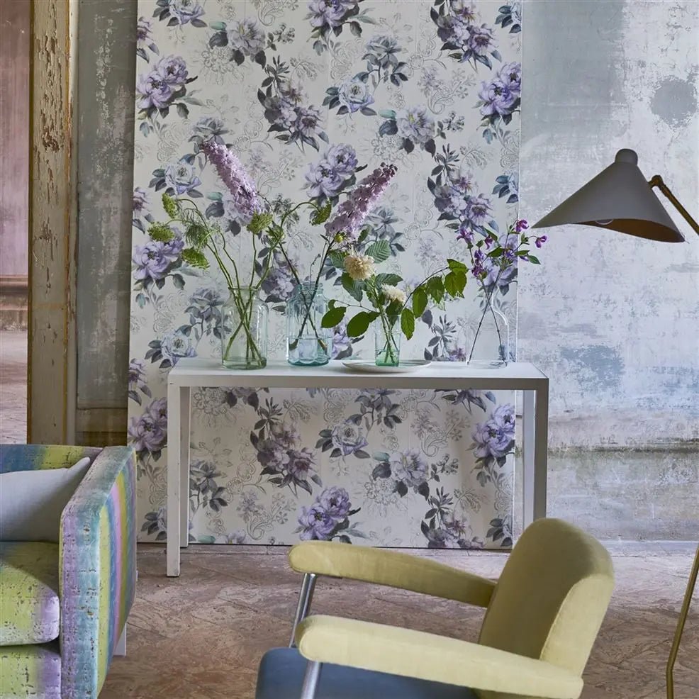 Victorine Wallpaper - Vanilla - Designers Guild - PDG1051/01 - Premier Wallcovering