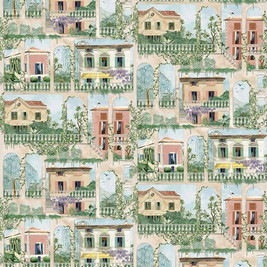 Villa Como Wallpaper - Terracotta - Osborne & Little - W7813-01 - Premier Wallcovering