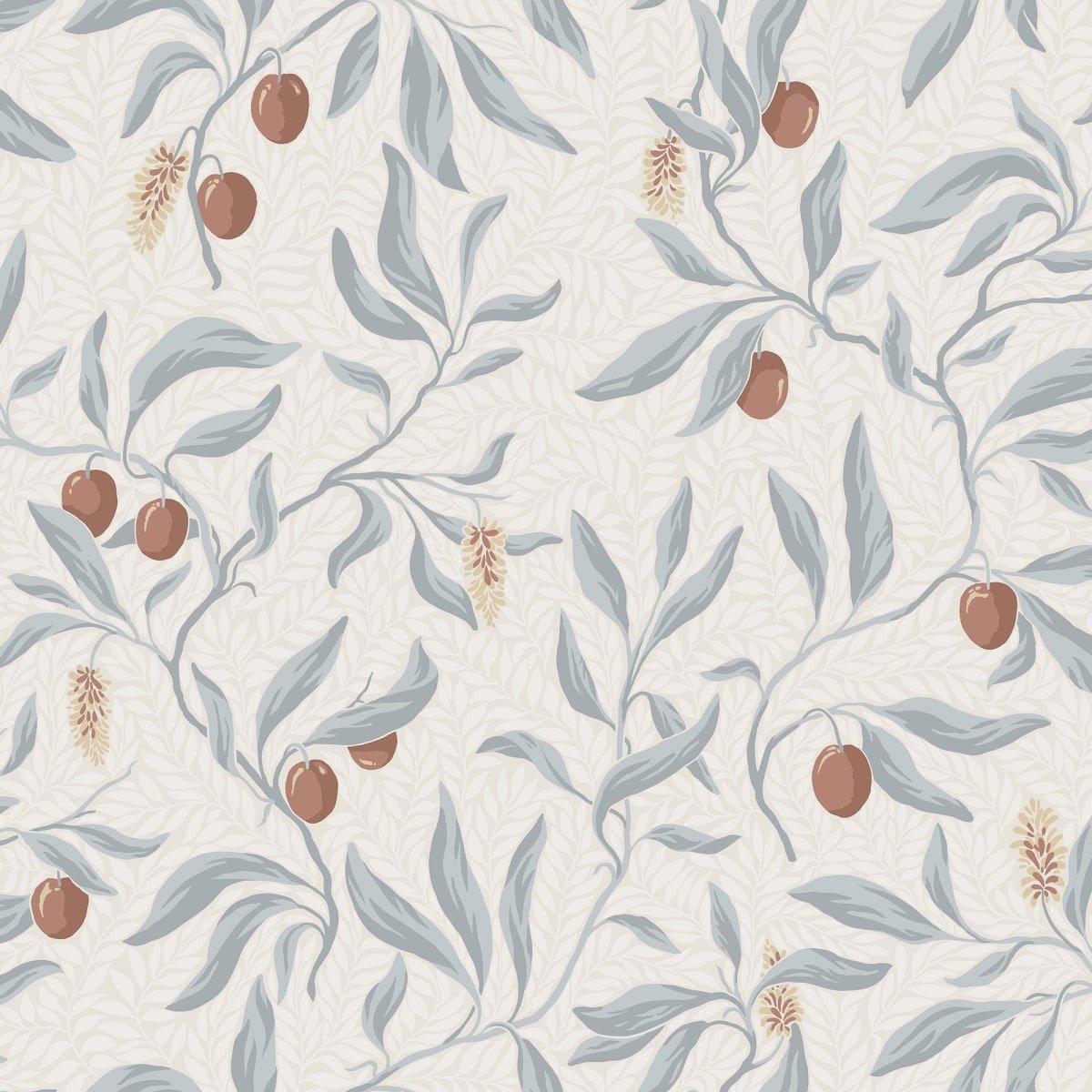 Vinnie Wallpaper - Misty Blue - Sandberg - S10192 - Premier Wallcovering
