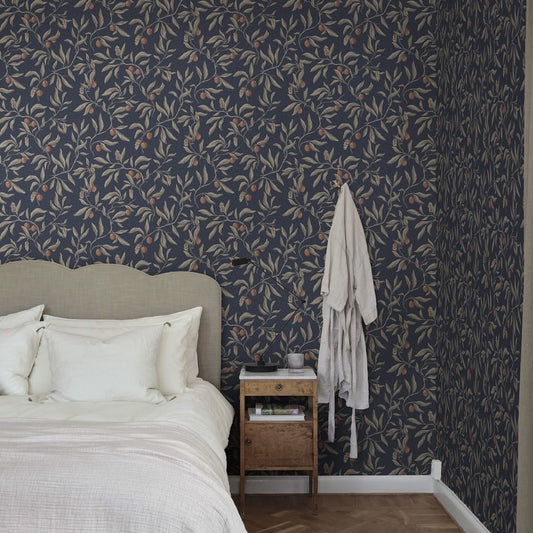 Vinnie Wallpaper - Classic Blue - Sandberg - S10224 - Premier Wallcovering