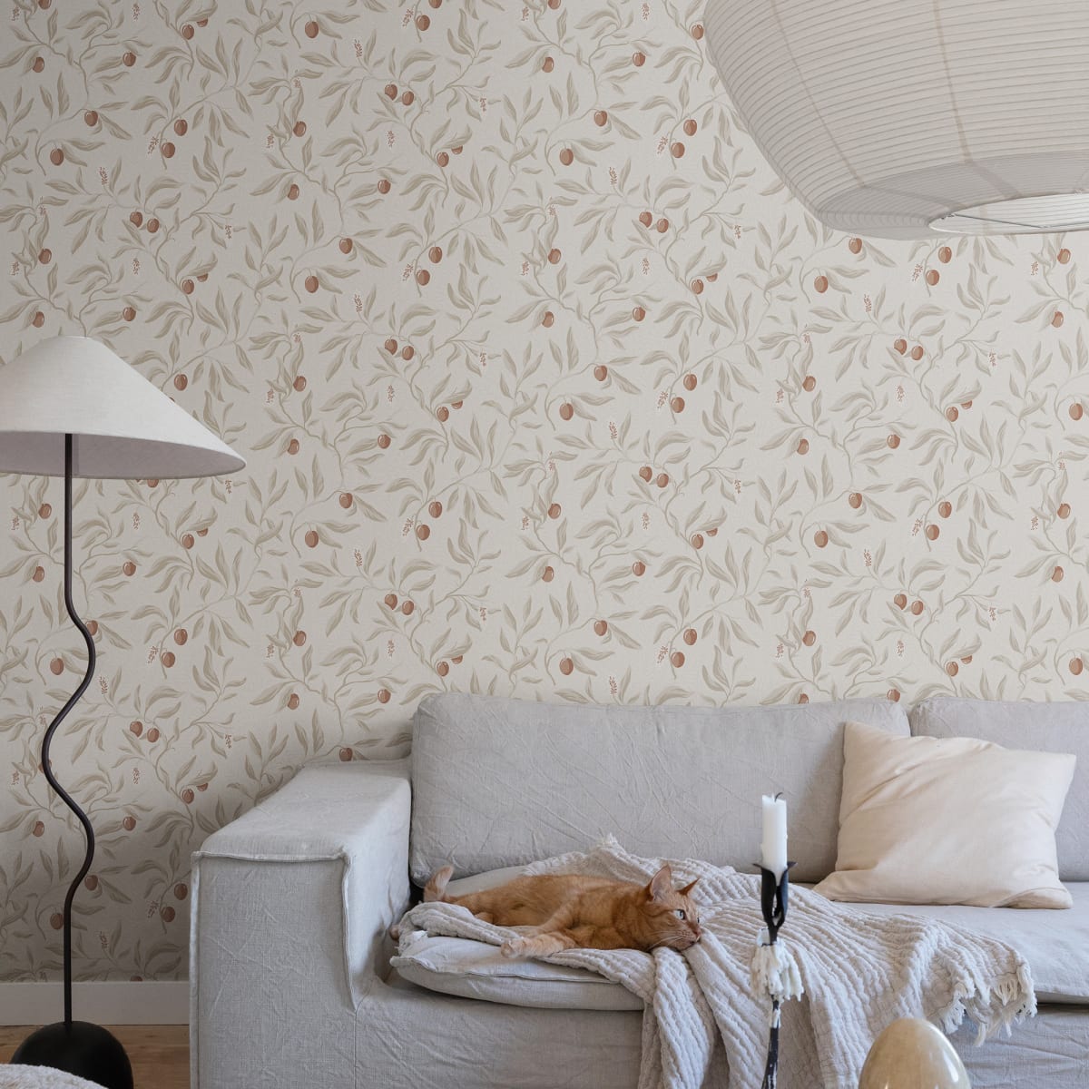 Vinnie Wallpaper - Linen - Sandberg - S10190 - Premier Wallcovering