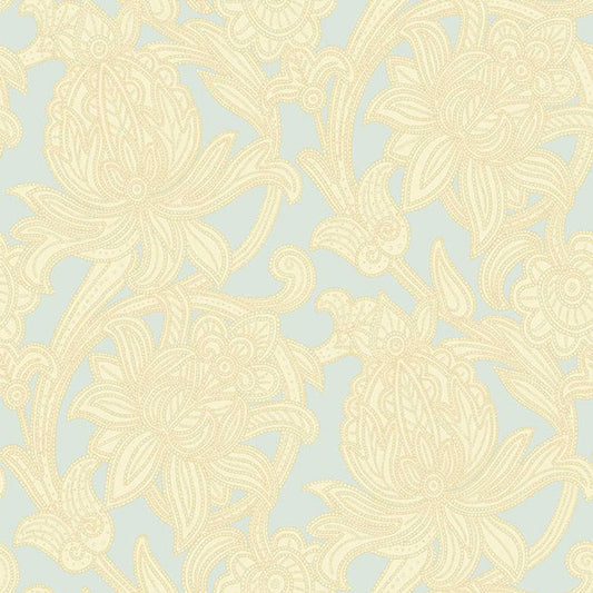 Viola Scintillio Wallpaper - Cream & Blue - Options - 290601 - Premier Wallcovering