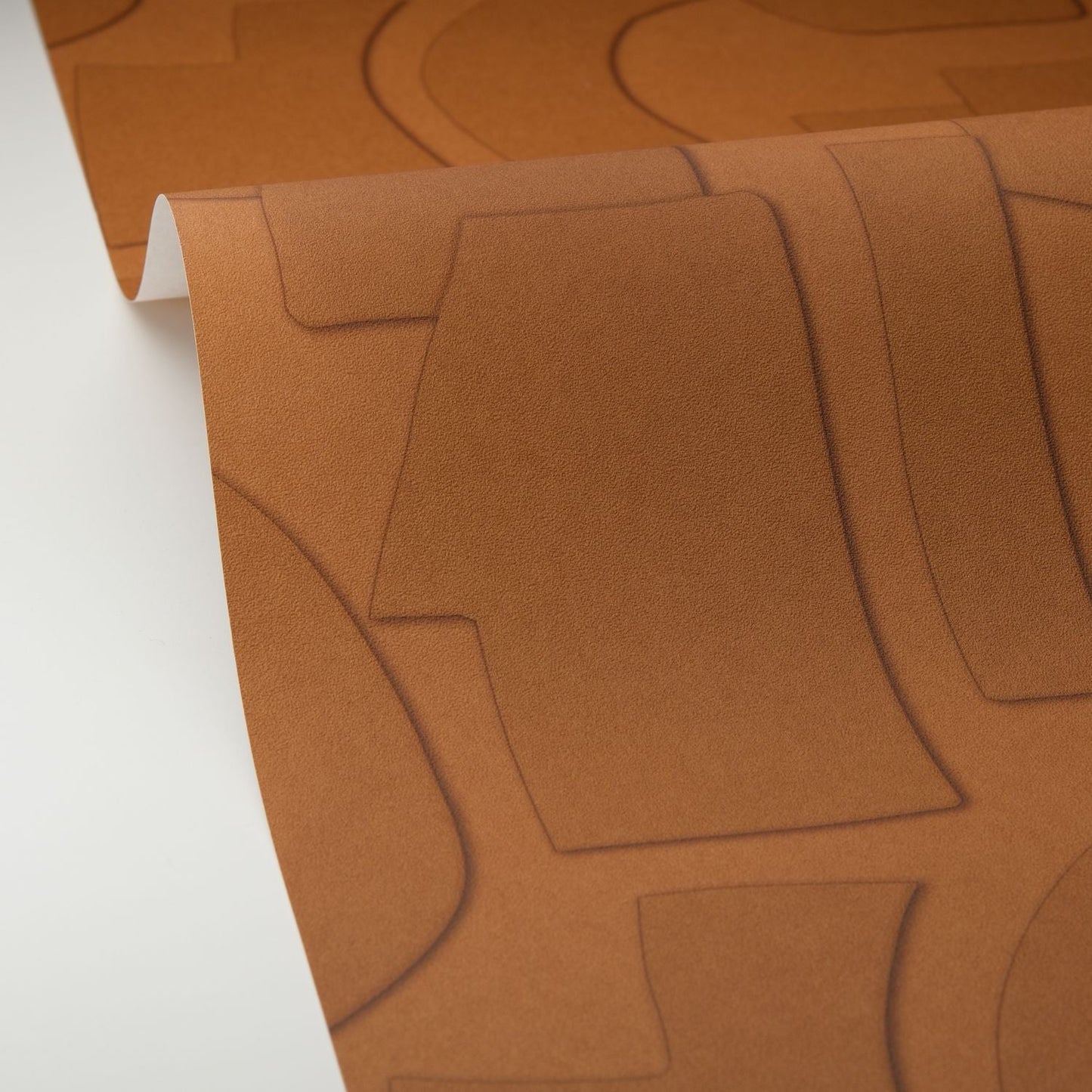 Volume Wallpaper - Terre Cuite - Caselio - 106052056 - Premier Wallcovering