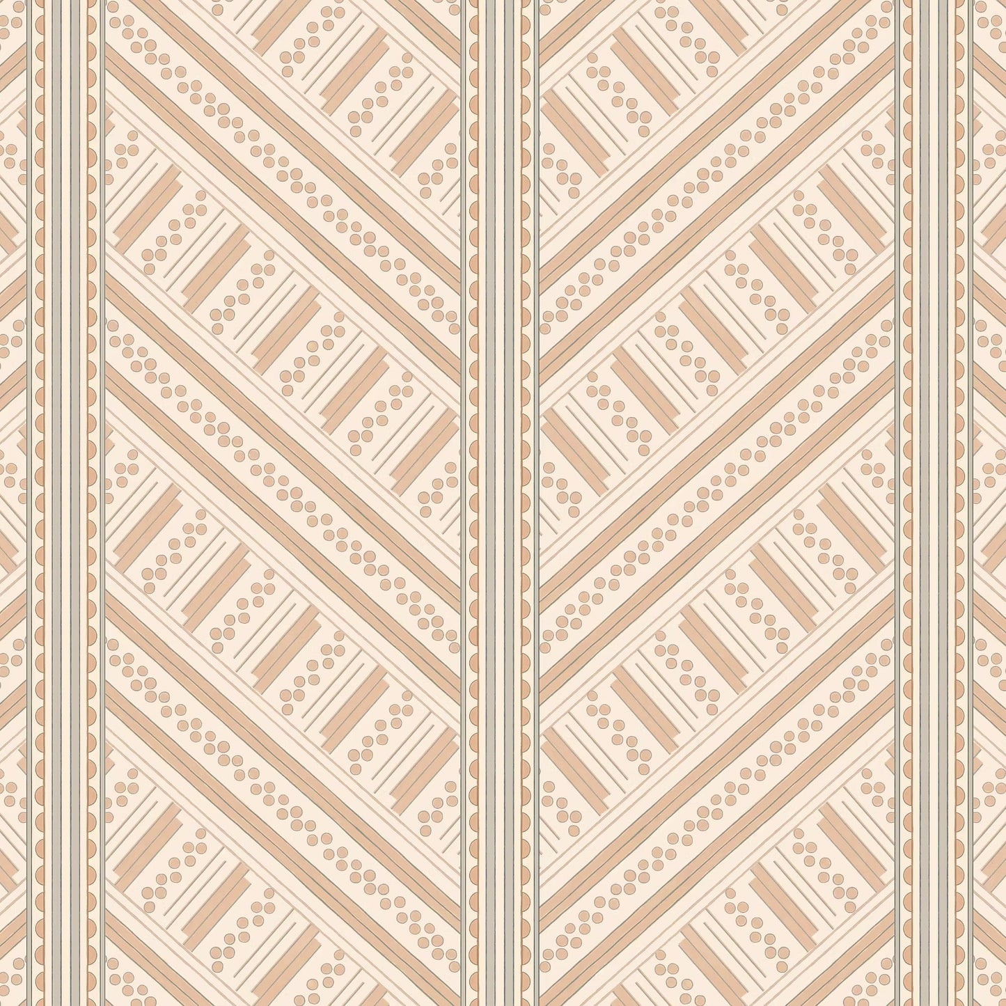 Vondel Wallpaper - Cream and Beige - Ottoline - W/VON/1 - Premier Wallcovering