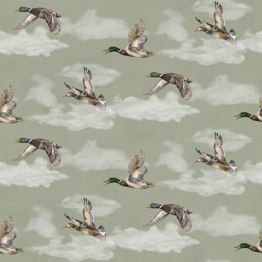 Voyage, Petit Wallpaper - Laurel Green - Summer Gray - Premier Wallcovering