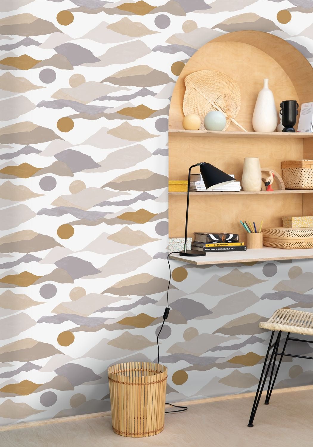 Voyages Wallpaper - Beige/ Taupe - Caselio - 102181129 - Premier Wallcovering