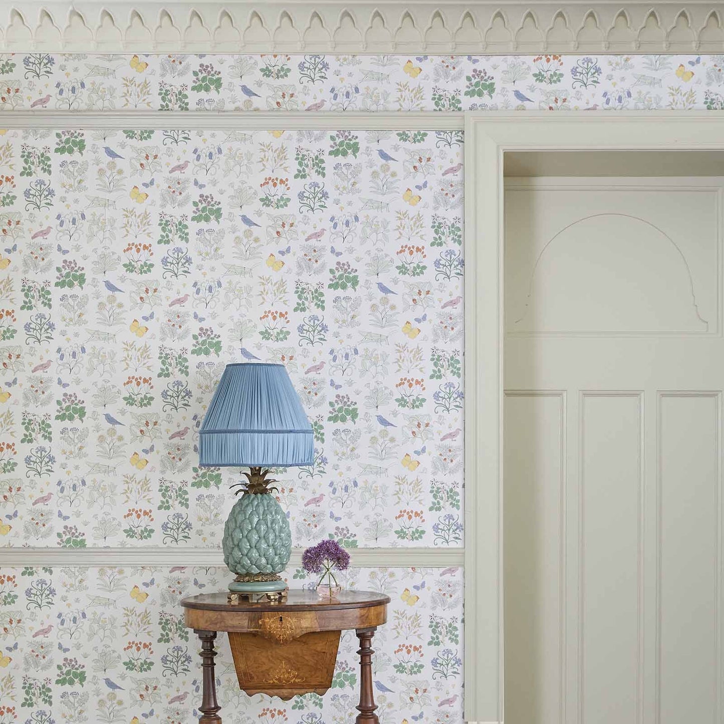 Voysey's Garden Wallpaper - Off - White - House of Hackney - 6 - WA - VOY - DI - WHT - XXX - Premier Wallcovering