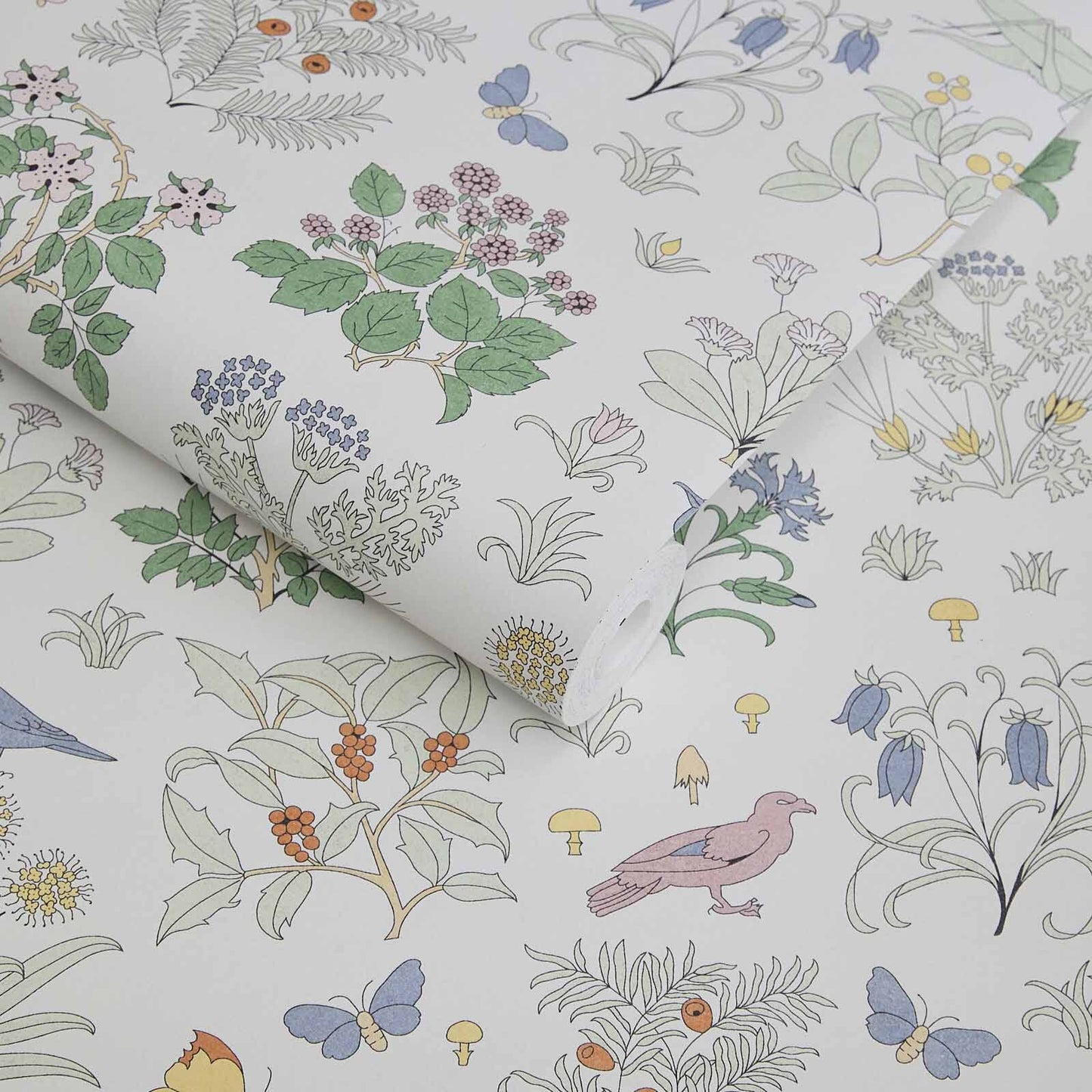 Voysey's Garden Wallpaper - Off - White - House of Hackney - 6 - WA - VOY - DI - WHT - XXX - Premier Wallcovering
