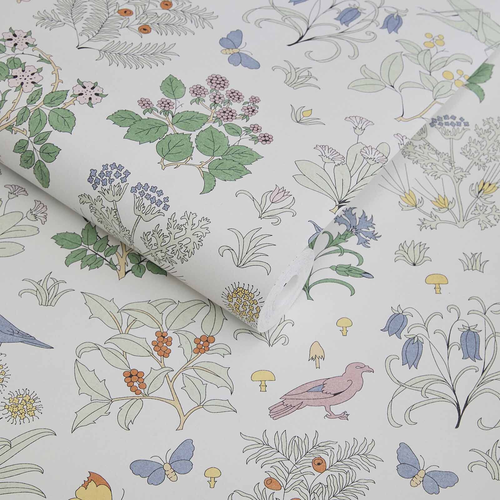 Voysey's Garden Wallpaper - Off - White - House of Hackney - 6 - WA - VOY - DI - WHT - XXX - Premier Wallcovering