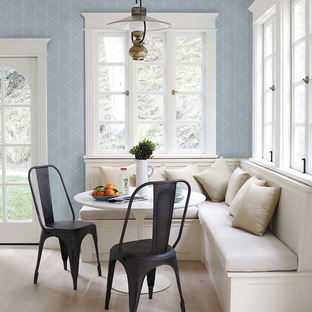 Walcott Wallpaper - Blue - A Street Prints - FD26607 - Premier Wallcovering