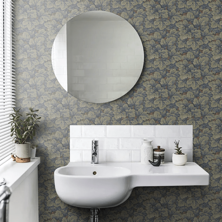 Waldemar Wallpaper - Teal - Boråstapeter - 4587 - Premier Wallcovering