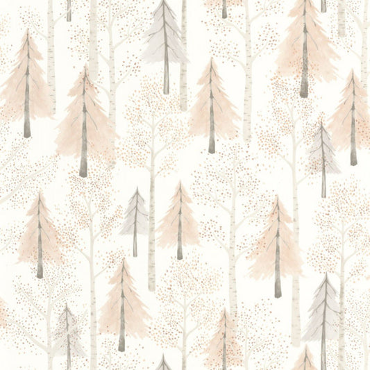 Walk In The Forest Once Upon A Time Wallpaper - Beige Nude - Casadeco - 88241732 - Premier Wallcovering