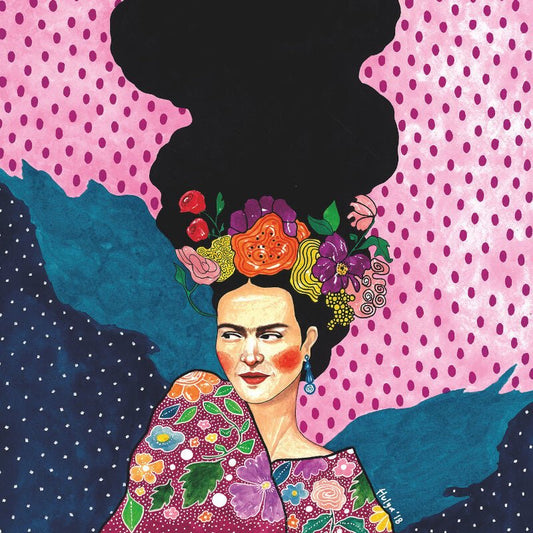 Frida Illustration Wall Mural - Multi - Anaglypta - 5539-4 - Premier Wallcovering