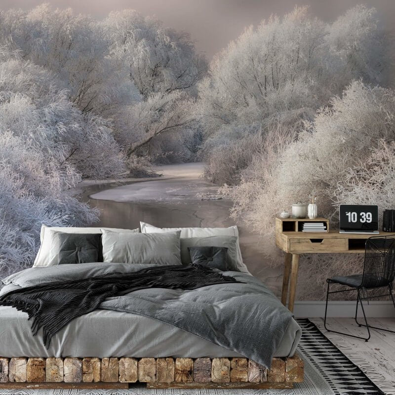 Frozen Wall Mural - Forest - Anaglypta - 5161-8 - Premier Wallcovering