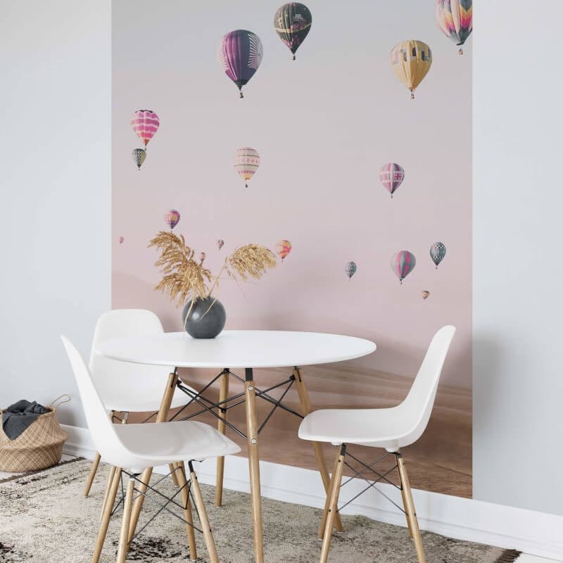 Hot Air Balloons Wall Mural - Multi - Anaglypta - 5547-4 - Premier Wallcovering