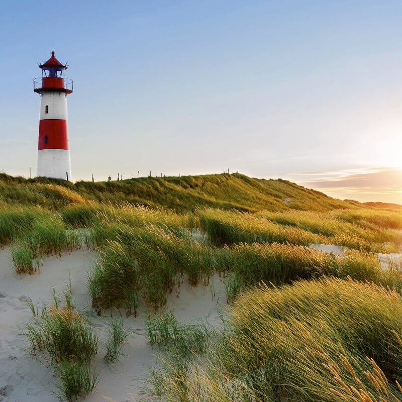 Lighthouse Wall Mural - Blue/Green - Anaglypta - 5417-8 - Premier Wallcovering