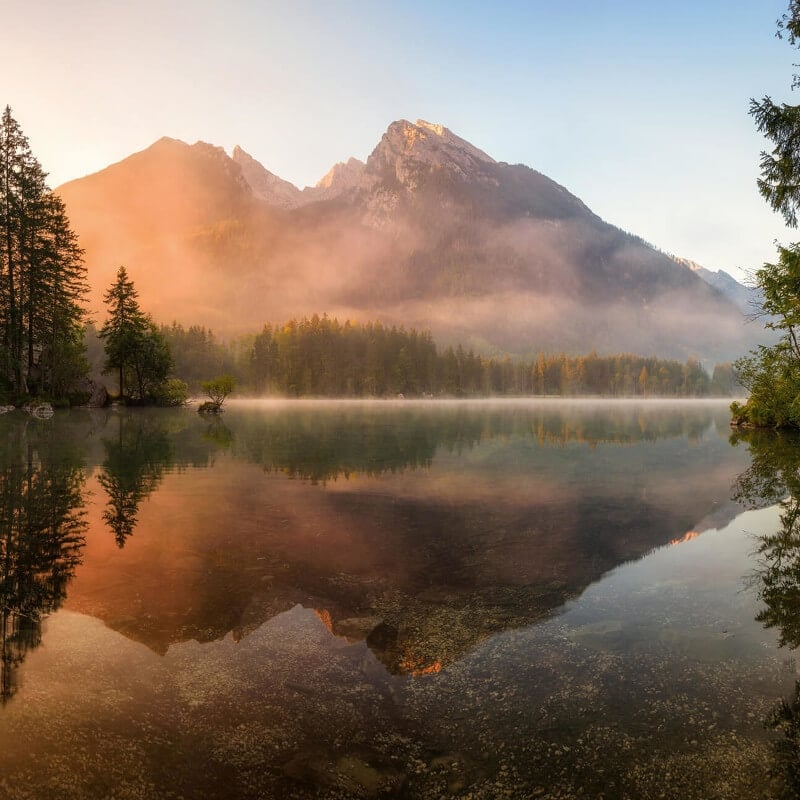 Mountain Lake Wall Mural - Multi - Anaglypta - 5074-8 - Premier Wallcovering