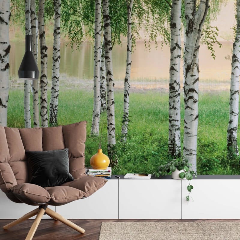 Nordic Forest Wall Mural - Forest - Anaglypta - 5424-8 - Premier Wallcovering