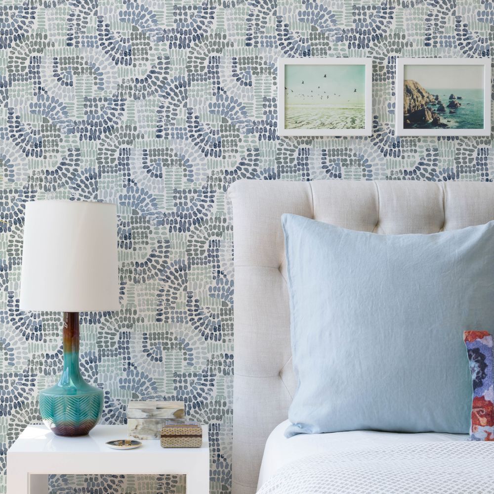Wanderer Wallpaper - Blue / Grey - A Street Prints - FD27215 - Premier Wallcovering
