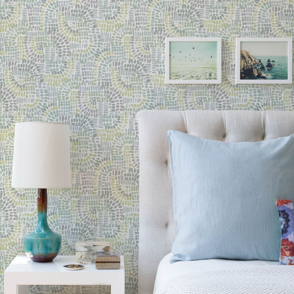 Wanderer Wallpaper - Green / Grey - A Street Prints - FD27214 - Premier Wallcovering