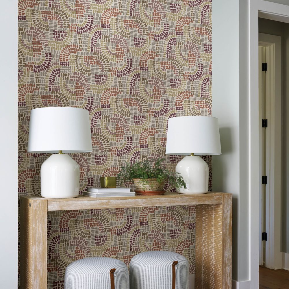 Wanderer Wallpaper - Purple / Orange - A Street Prints - FD27216 - Premier Wallcovering