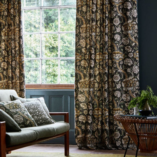 Wandle Fabric - Blue/Stone - Morris & Co - 226396 - Premier Wallcovering