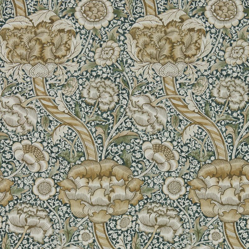 Wandle Wallpaper - Forest/Mustard - 216421 - Morris & Co - Premier Wallcovering